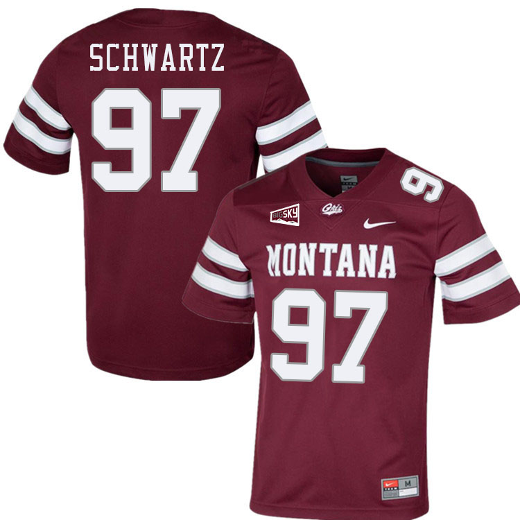 Hayden Schwartz Montana Jersey,University Of Montana Grizzlies #97 Hayden Schwartz Jersey Stitched-M